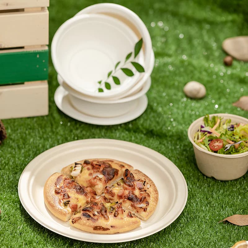 Biodegradable tableware collection